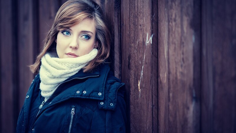 woman in winter coat