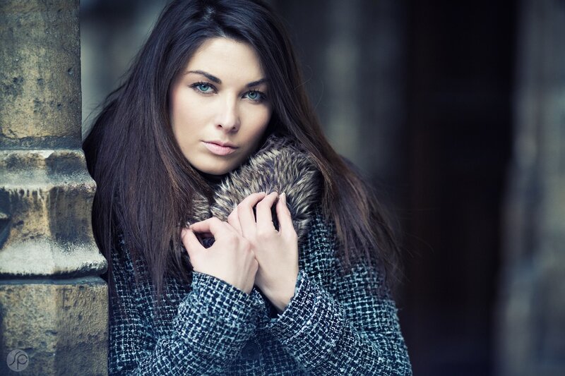 woman in winter coat
