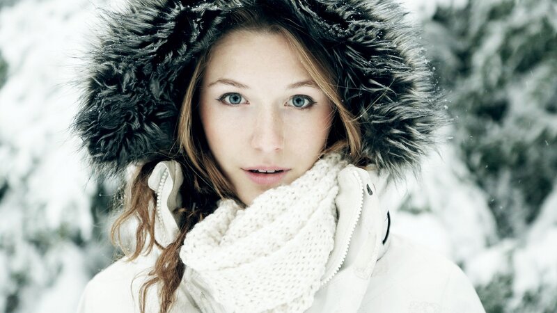 woman in winter coat