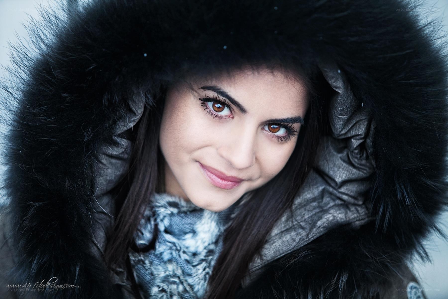woman in winter coat