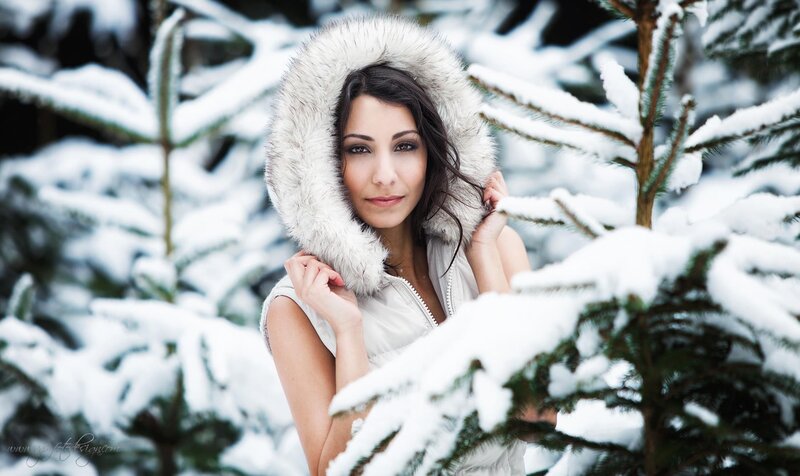 woman in winter coat