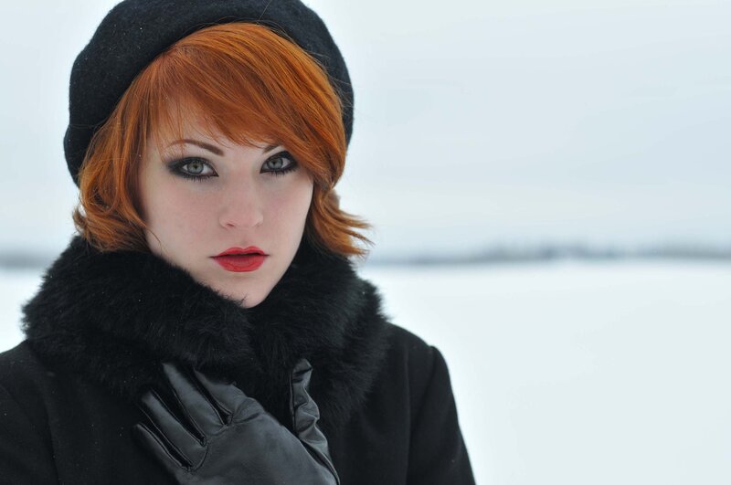 woman in winter coat