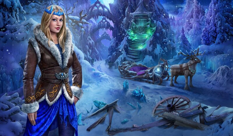 Woman in Winter Coat — Blue, Fantasy