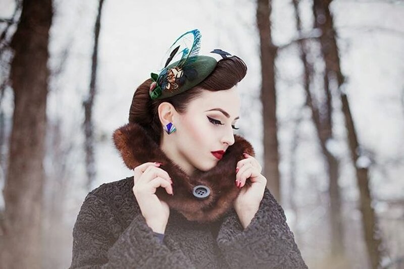 Woman in Winter Coat — Brown, Dramatic