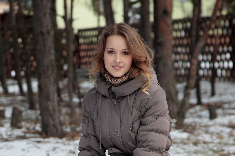 woman in winter coat outdoors