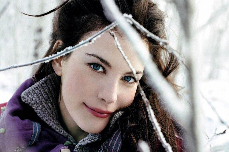 Woman in Winter Coat — Purple, Calm, Photograph