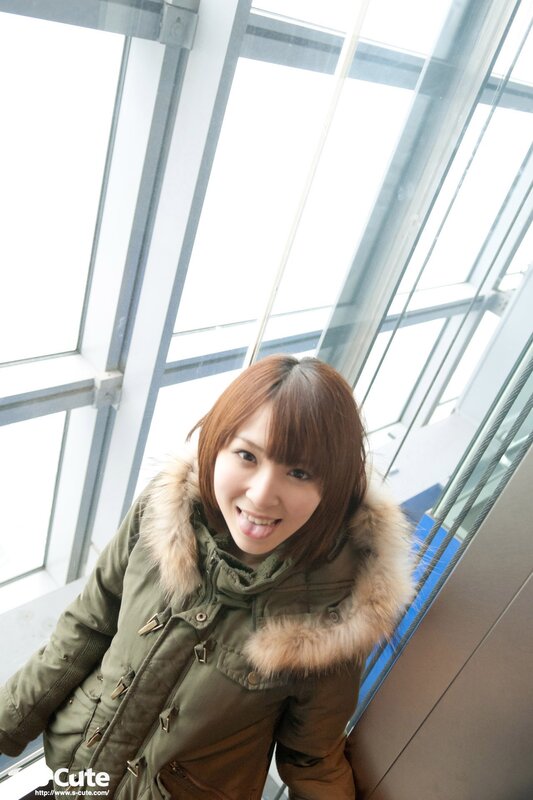 Woman in winter coat smiling