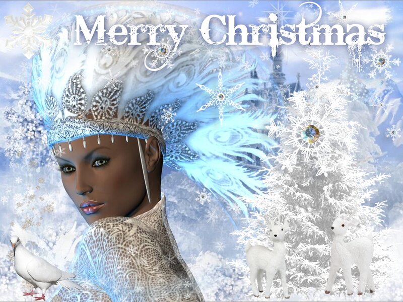 Woman in Winter Crown