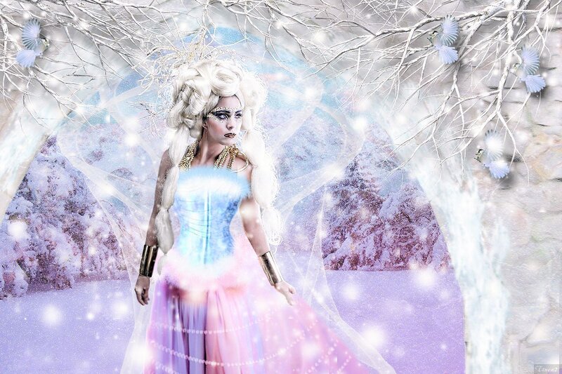 Woman in Winter Dress — White, Fantasy