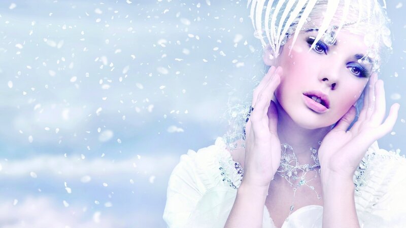 woman in winter fantasy