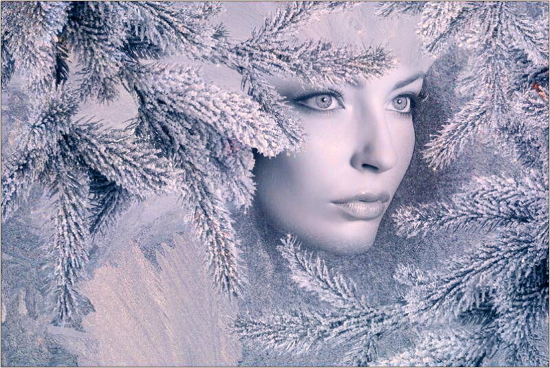 Woman in Winter Foliage