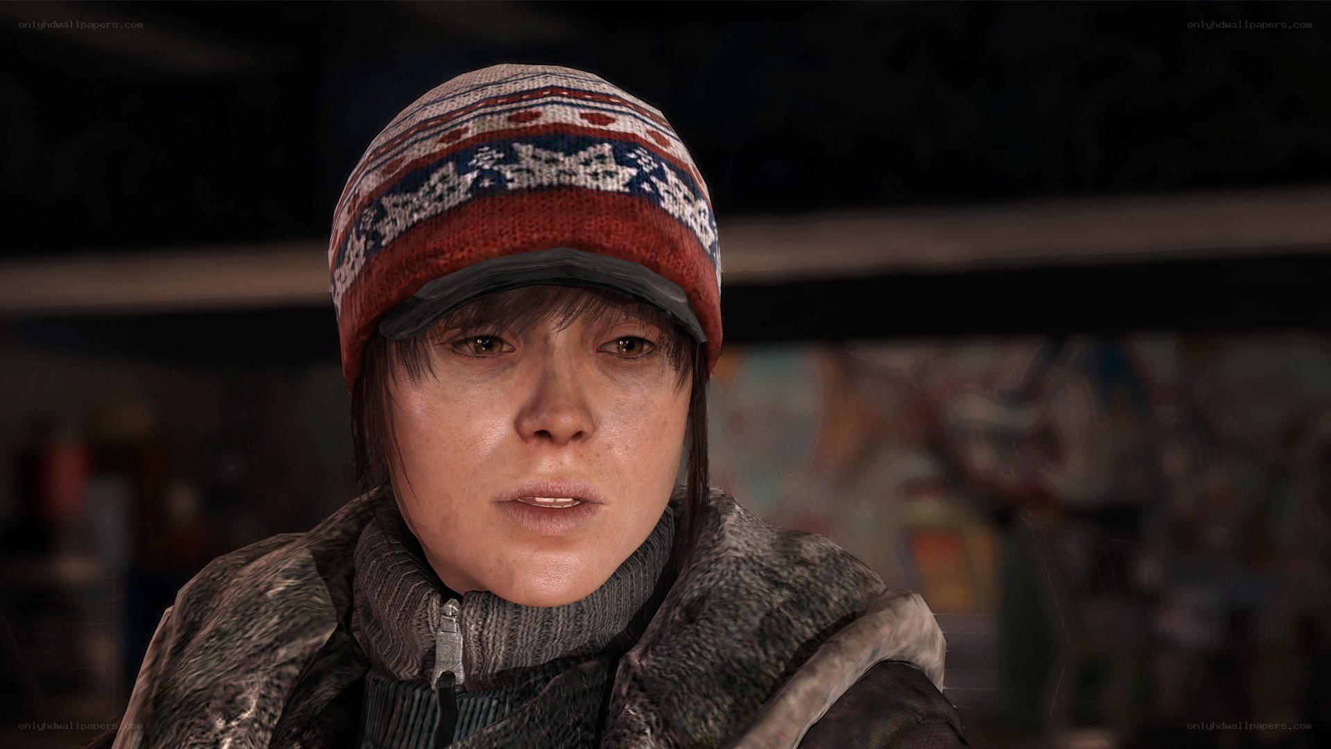 woman in winter hat and jacket