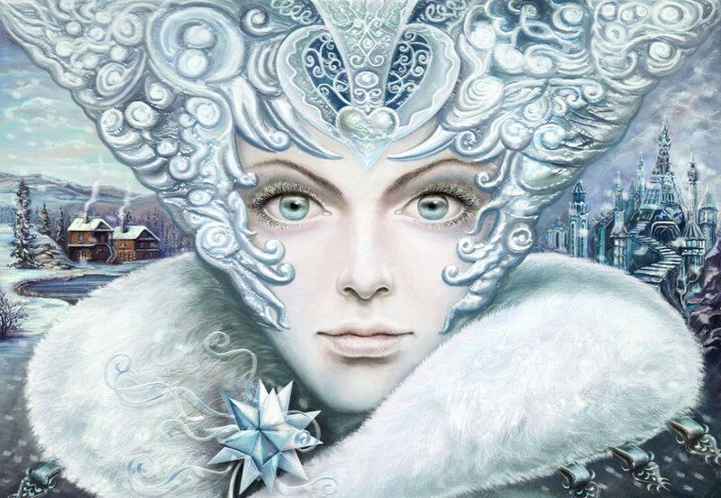 Woman in Winter Headdress