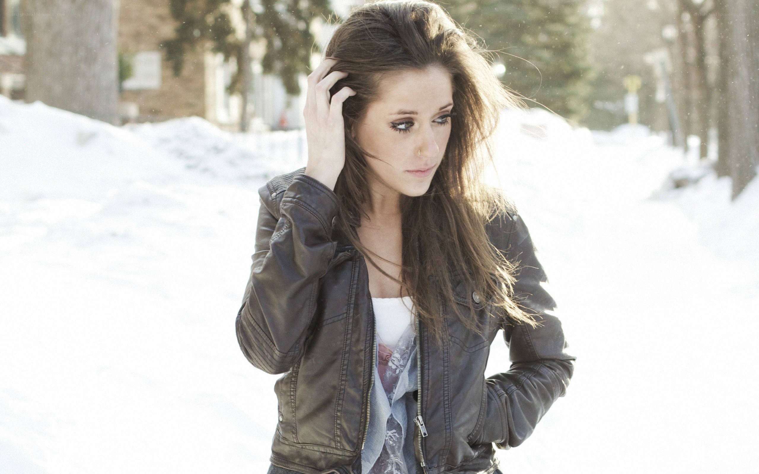 woman in winter jacket
