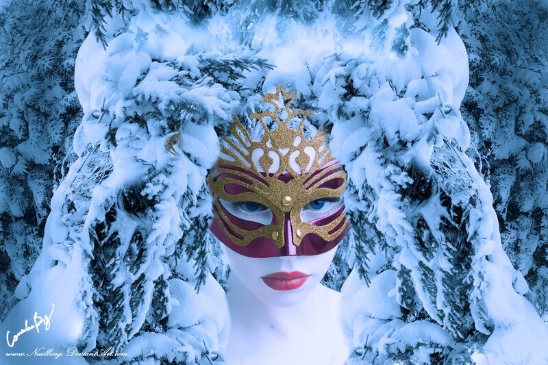 Woman in Winter Mask