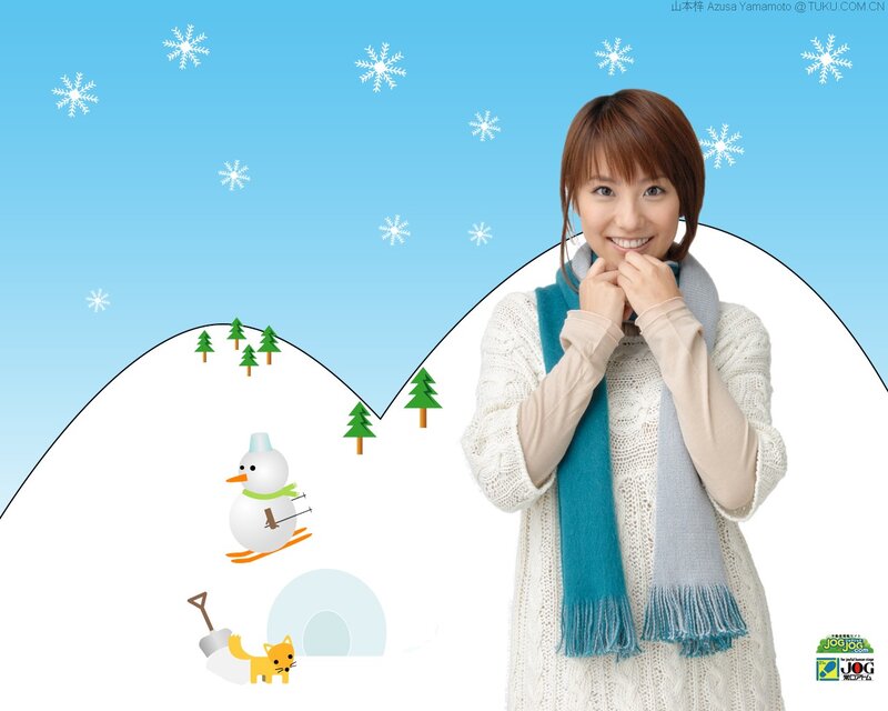 woman in winter scarf
