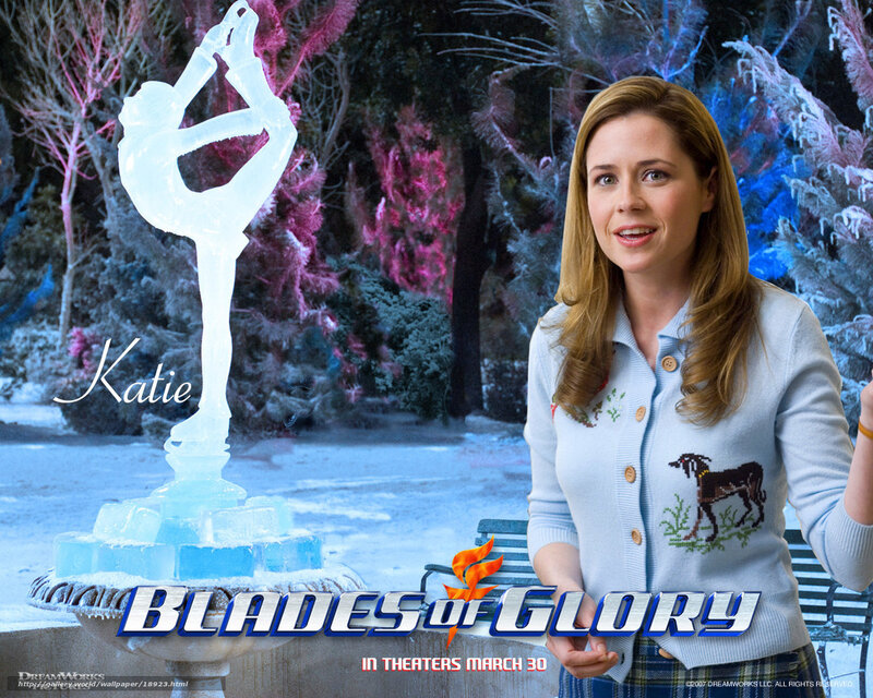 Woman in Winter Scene — Blue