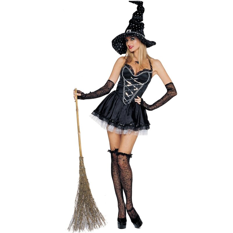 woman in witch costume