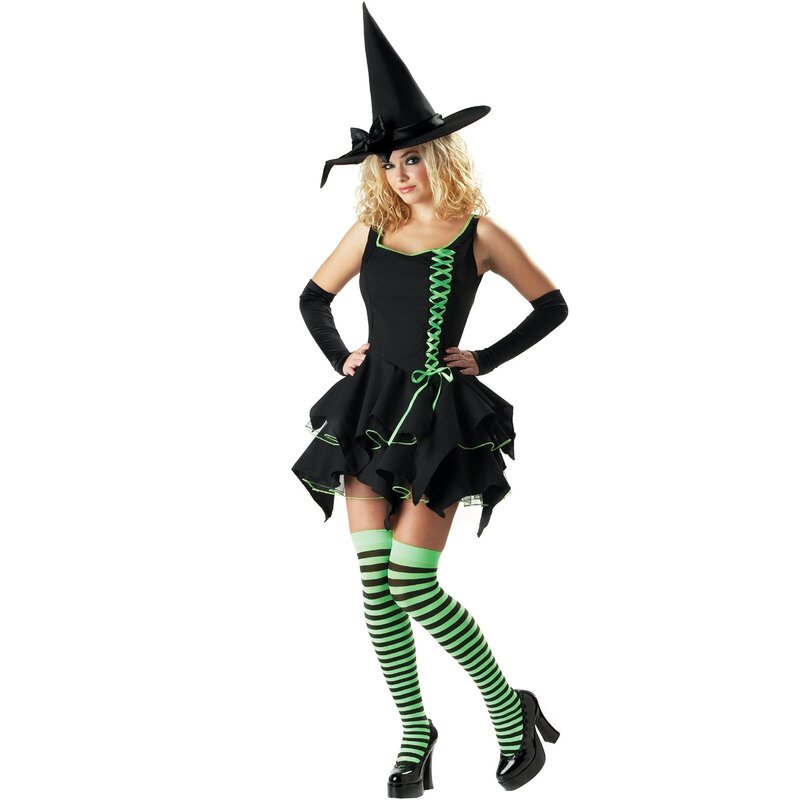woman in witch costume