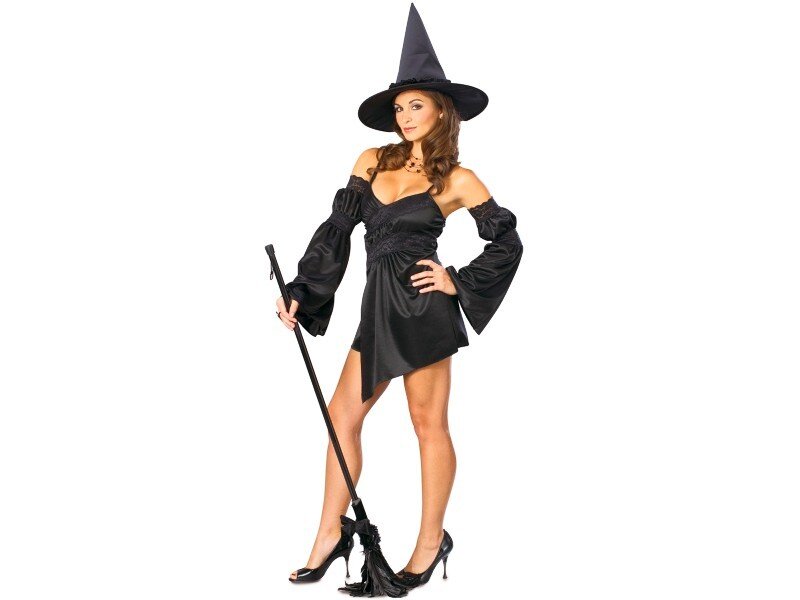woman in witch costume