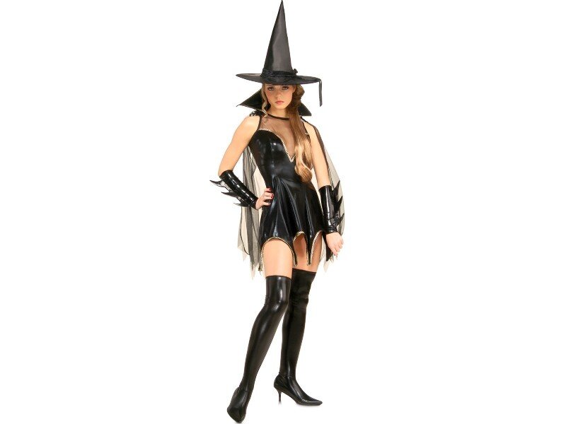 woman in witch costume