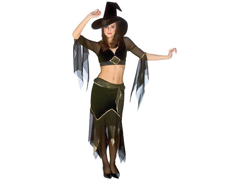 woman in witch costume