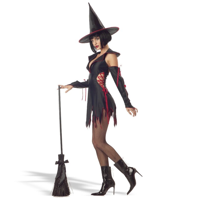 woman in witch costume