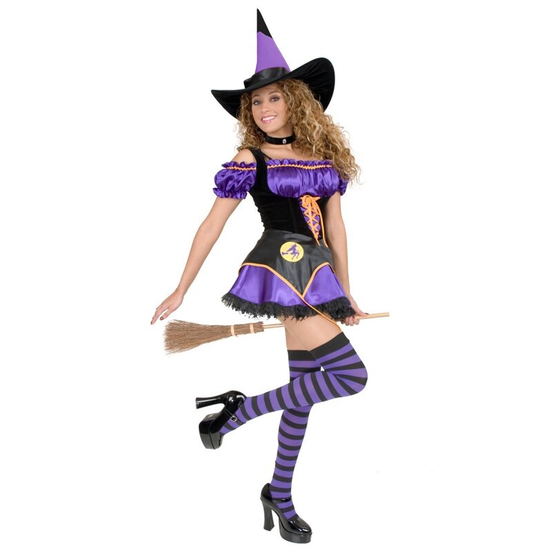 woman in witch costume