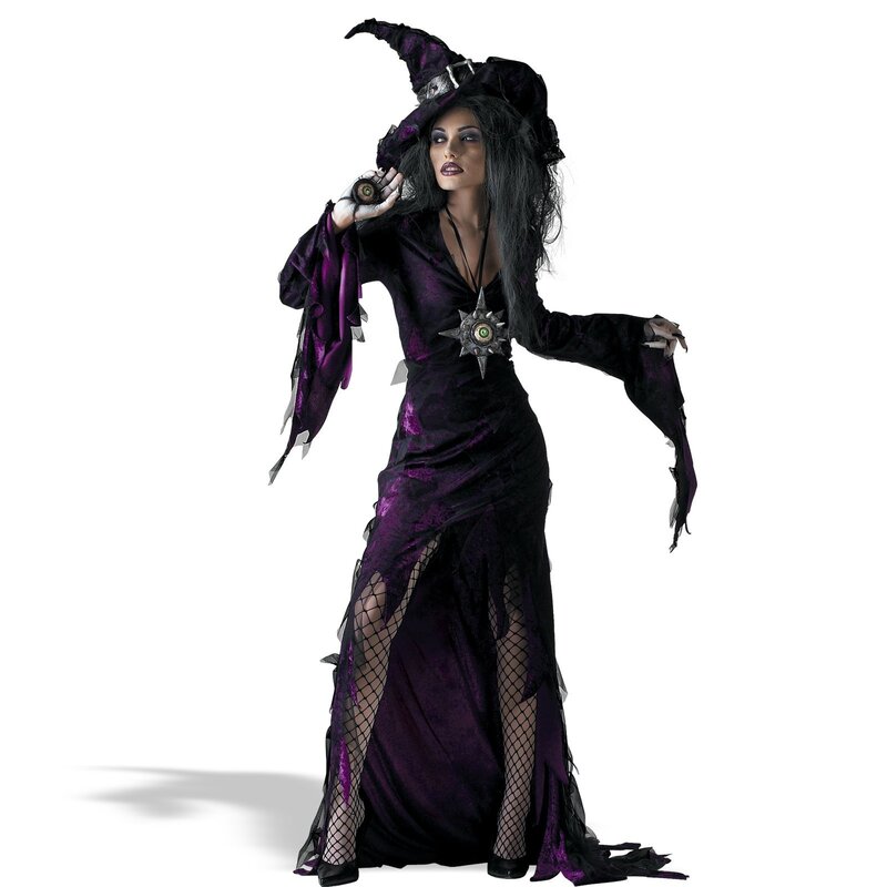 woman in witch costume