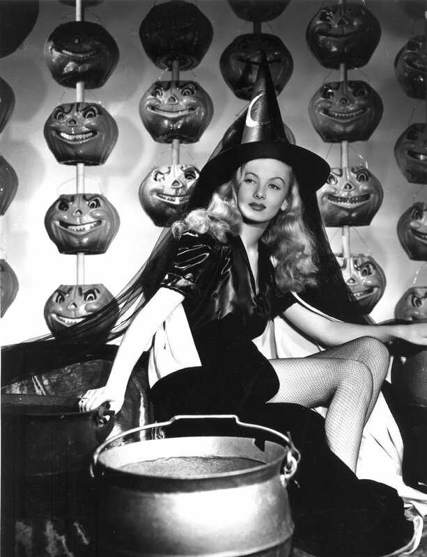 Woman in witch costume