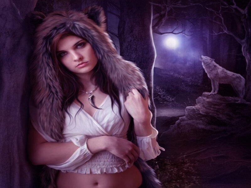 Woman in Wolf Hood