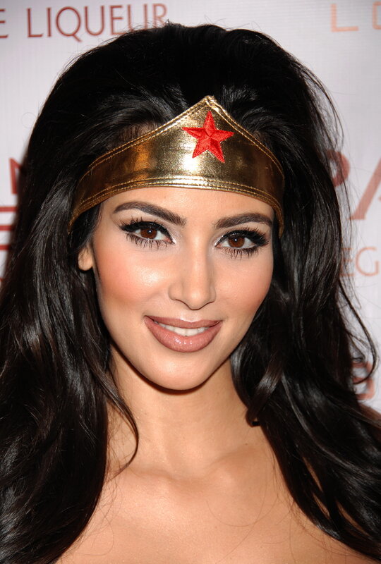 woman in wonder woman headband