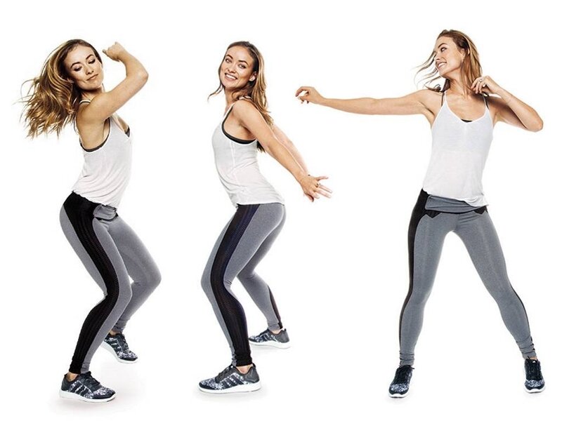 Woman in Workout Clothes — White, Active