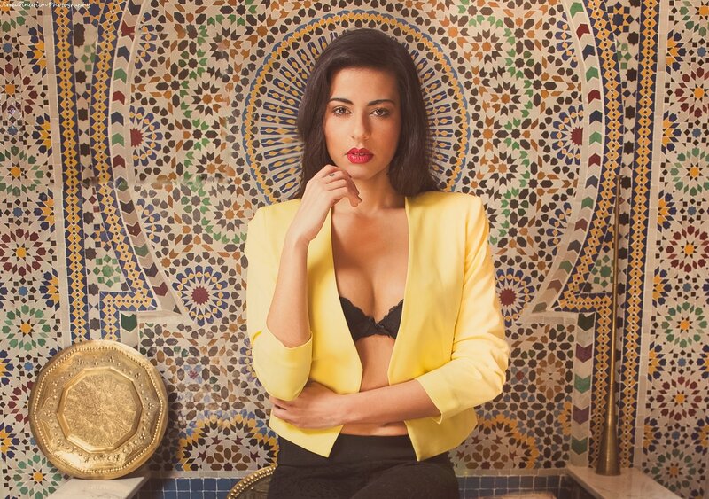 woman in yellow blazer