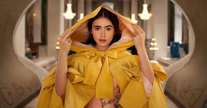 Woman in Yellow Cloak — Dramatic