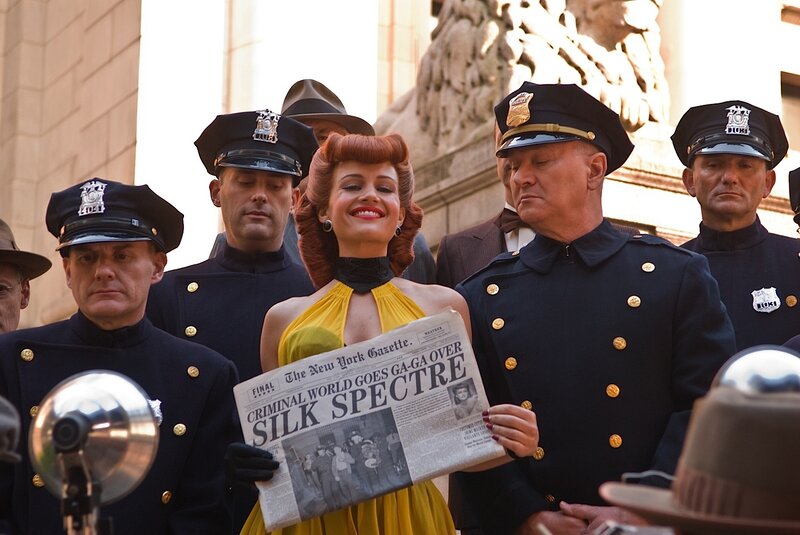Woman in Yellow Dress — Dramatic, Afternoon, Photograph, Newspaper