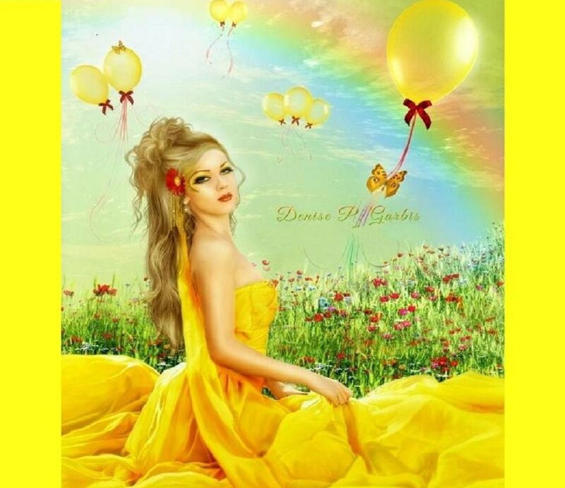 Woman in Yellow Dress — Dreamy, Afternoon