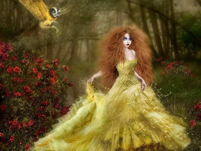 Woman in Yellow Dress — Fantastical