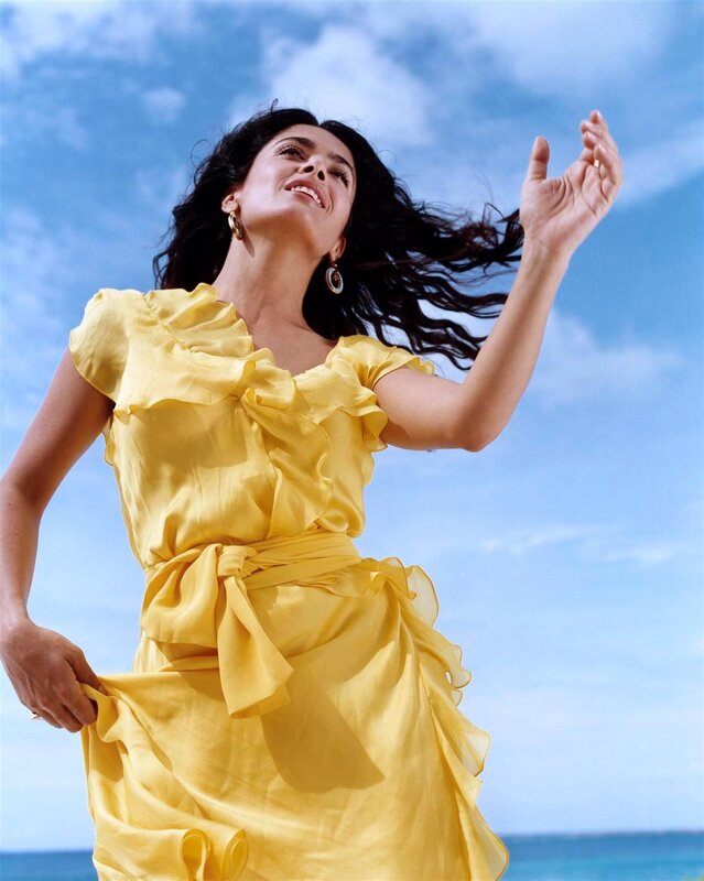 Woman in Yellow Dress — Joyful, Afternoon