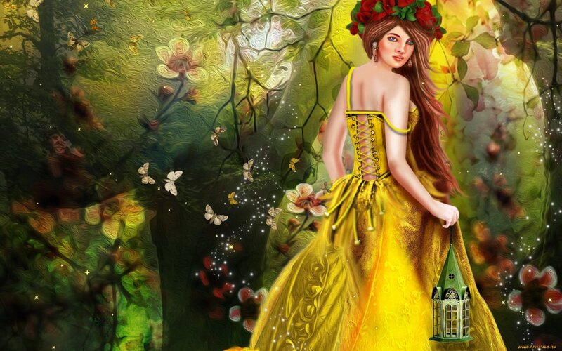 Woman in Yellow Dress — Magical, Afternoon