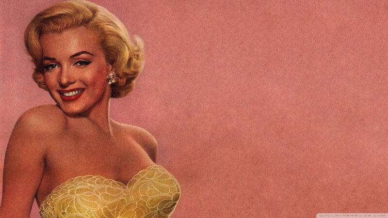 Woman in Yellow Dress — Pink, Cheerful