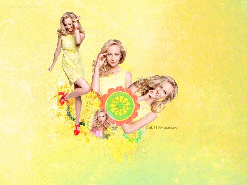 Woman in Yellow Dress — Playful, Digital Art