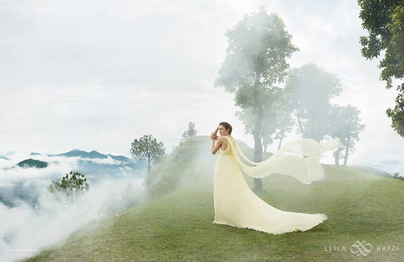Woman in Yellow Dress — Serene, Morning