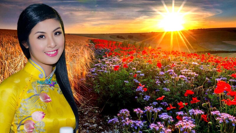 Woman in Yellow Dress — Serene, Sunrise
