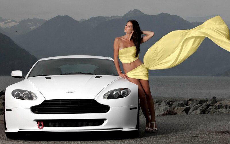 Woman in Yellow Dress — White, Dramatic, Photograph