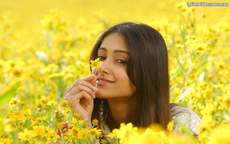 Woman in Yellow Flowers — Serene