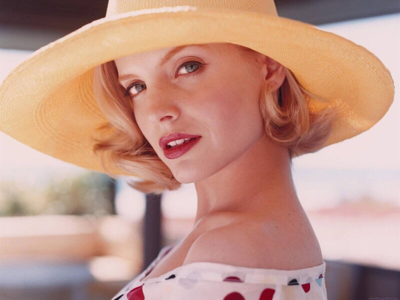 woman in yellow hat
