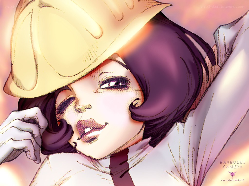 woman in yellow hat