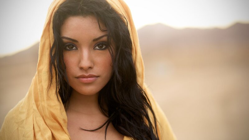 woman in yellow hooded garment