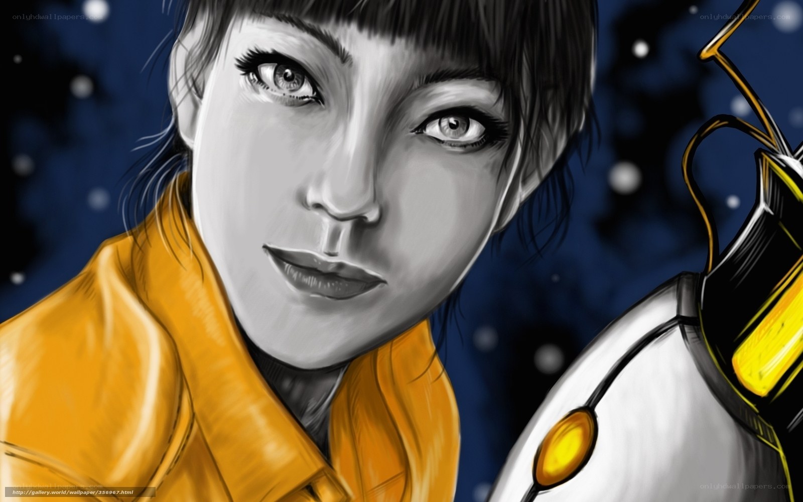 woman in yellow jacket